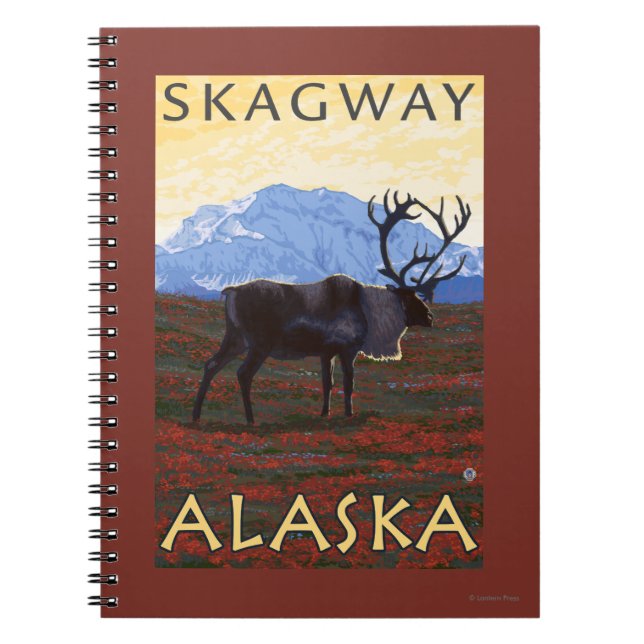 Cuaderno Escena Caribou - Skagway, Alaska (Frente)