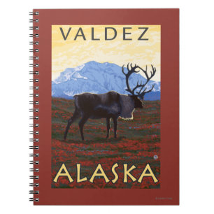 Cuaderno Escena Caribou - Valdez, Alaska