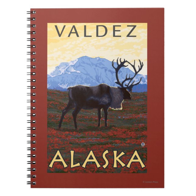 Cuaderno Escena Caribou - Valdez, Alaska (Frente)