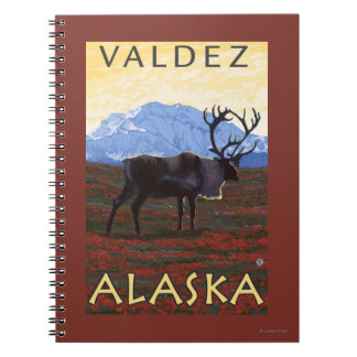 Cuaderno Escena Caribou - Valdez, Alaska