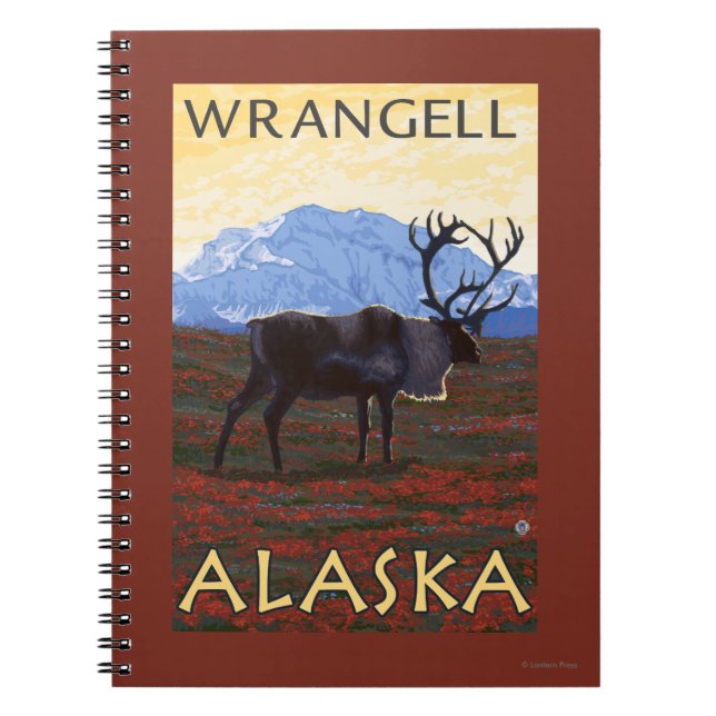 Cuaderno Escena Caribou - Wrangell, Alaska (Frente)