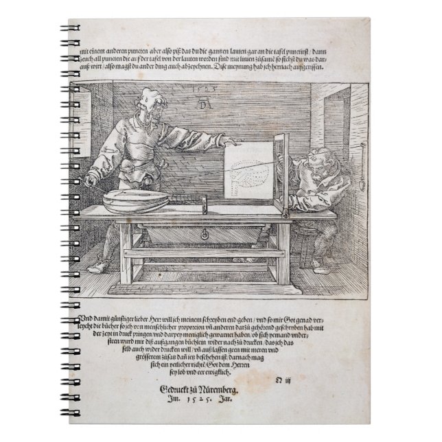 Cuaderno Escena curso de Durer del "en el arte del dibujo", (Frente)