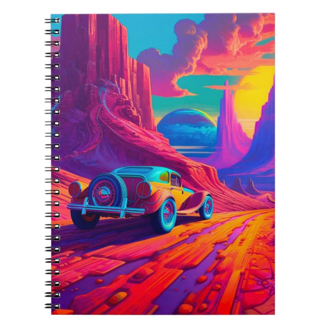 Cuaderno Escena De Coche Artsy (Frente)