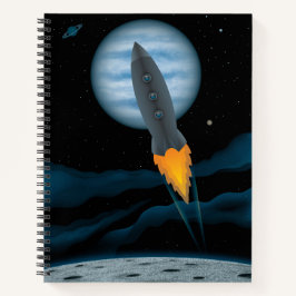 Cuaderno Escena de Cohete Cósmico