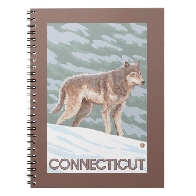 Cuaderno Escena de ConnecticutWolf (Frente)