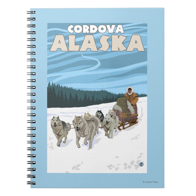 Cuaderno Escena de duelo de perro - Córdova, Alaska (Frente)