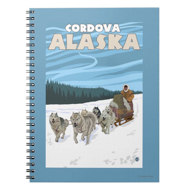 Cuaderno Escena de duelo de perro - Córdova, Alaska (Frente)