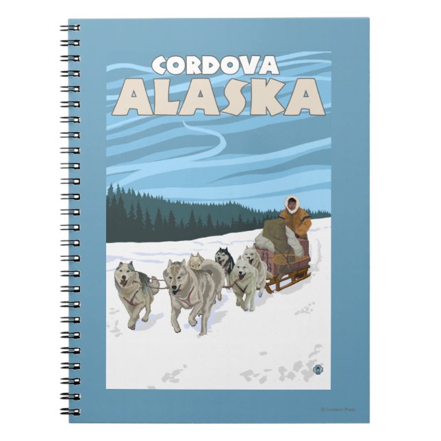 Cuaderno Escena de duelo de perro - Córdova, Alaska (Frente)