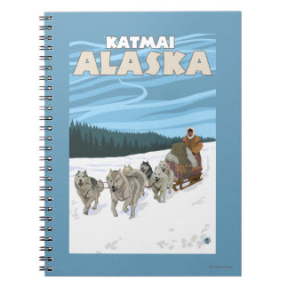 Cuaderno Escena de duelo de perro - Katmai, Alaska