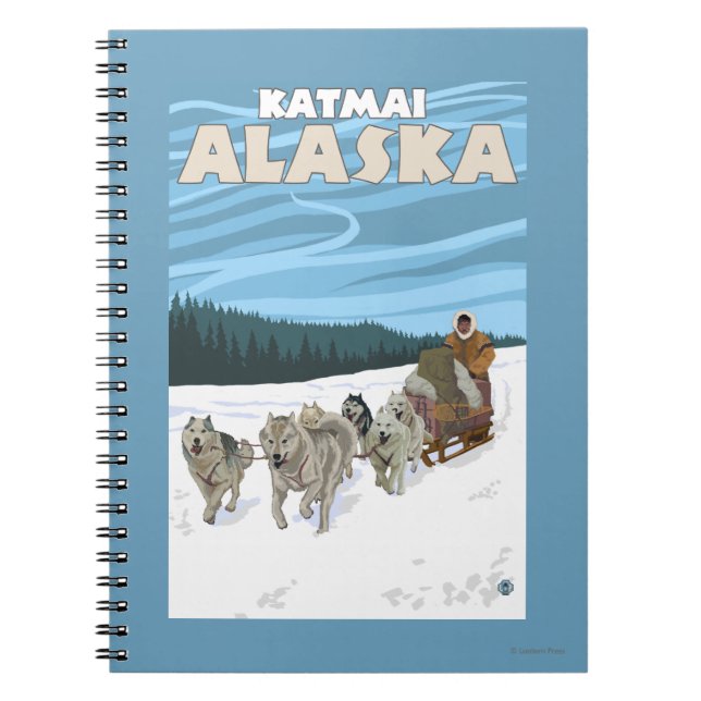 Cuaderno Escena de duelo de perro - Katmai, Alaska (Frente)