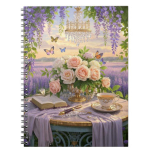 Cuaderno Escena de ensueño, de enfoque suave de un espléndi