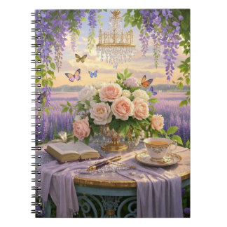Cuaderno Escena de ensueño, de enfoque suave de un espléndi