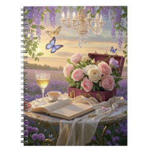Cuaderno Escena de ensueño, de enfoque suave de un espléndi