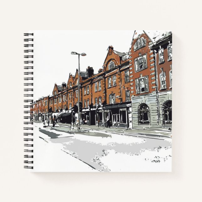 Cuaderno Escena de la calle de Londres (Anverso)