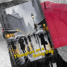 Cuaderno Escena de la calle Gray Rainy City