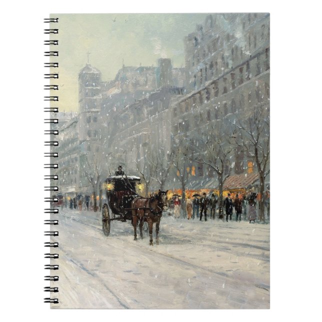 Cuaderno Escena de la calle Navidades de la ciudad de Victo (Frente)