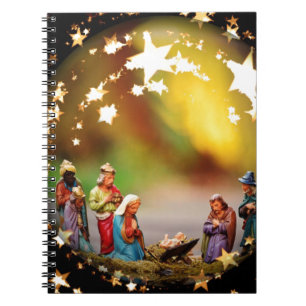 Cuaderno Escena de la Natividad Crib Virgen María Infante J
