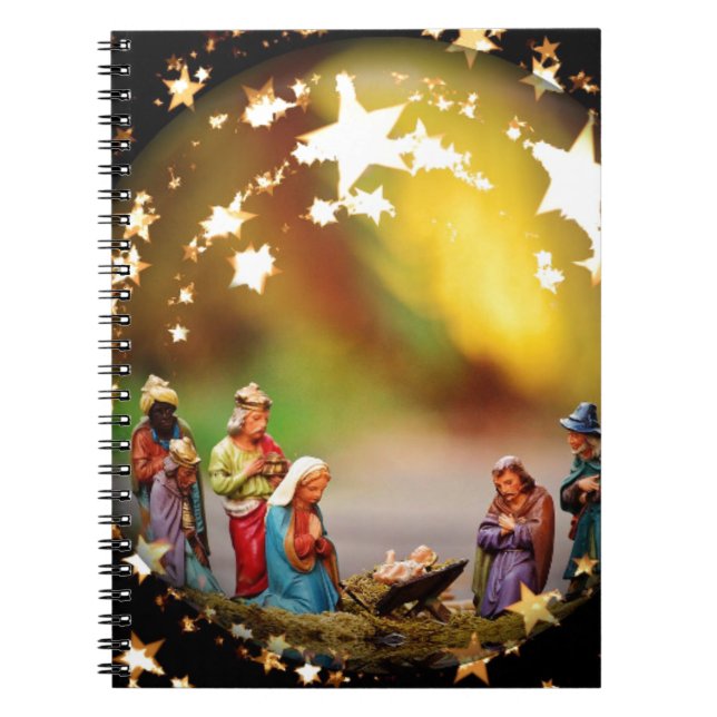 Cuaderno Escena de la Natividad Crib Virgen María Infante J (Frente)