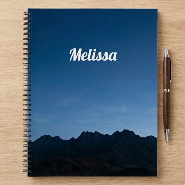 Cuaderno Escena de Montaña Nombre Personalizado (Subido por el creador)