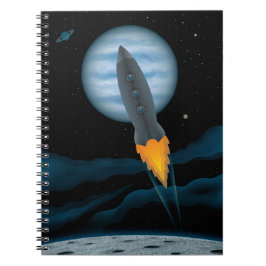 Cuaderno Escena de Nave Espacial Cósmica