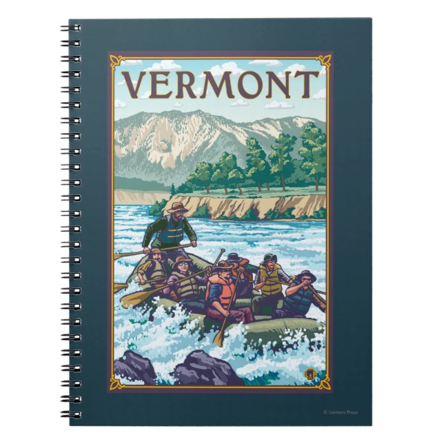 Cuaderno Escena de Rafting VermontRiver (Frente)