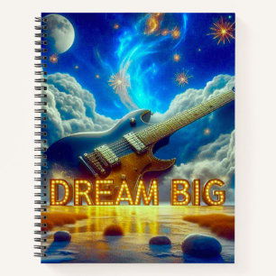 Cuaderno Escena de sueños de guitarra radiante