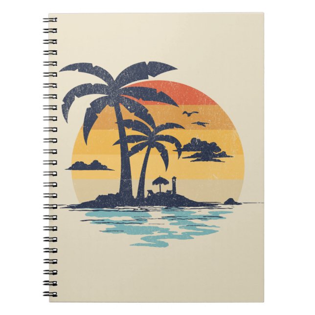 Cuaderno Escena de verano tropical (Frente)