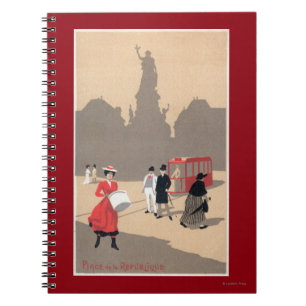 Cuaderno Escena del art déco de Place de la Republique