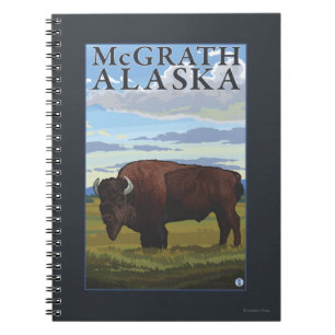 Cuaderno Escena del bisonte - McGrath, Alaska
