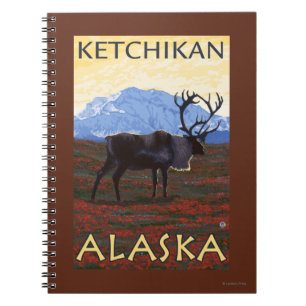 Cuaderno Escena del Caribou - Ketchikan, Alaska