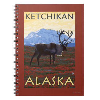 Cuaderno Escena del Caribou - Ketchikan, Alaska