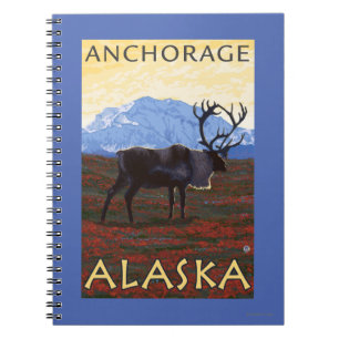 Cuaderno Escena del caribú - Anchorage, Alaska
