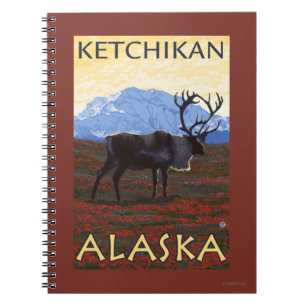 Cuaderno Escena del caribú - Ketchikan, Alaska