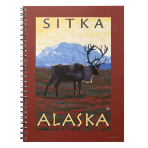 Cuaderno Escena del caribú - Sitka, Alaska