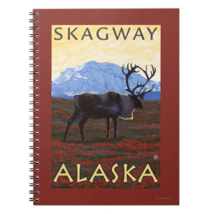 Cuaderno Escena del caribú - Skagway, Alaska