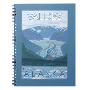 Cuaderno Escena del glaciar - Valdez, Alaska