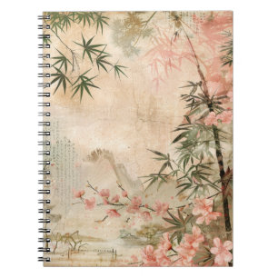 Cuaderno Escena del jardín de cerezos en flor (1)