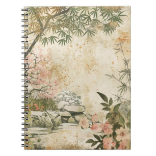 Cuaderno Escena del Jardín de Flor de Cerezo (8)
