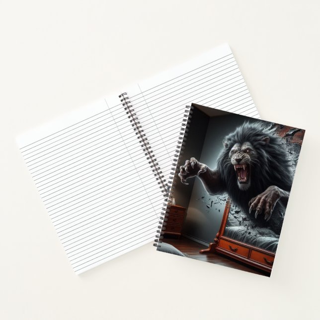 Cuaderno Escena dramática de ataque de gorila (Interior)