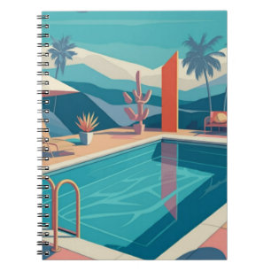 Cuaderno Escena futurista de la piscina