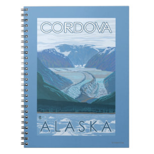 Cuaderno Escena glaciar - Córdova, Alaska