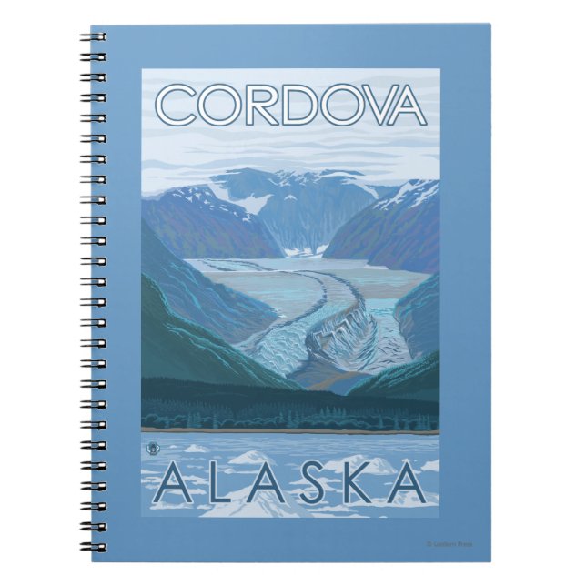 Cuaderno Escena glaciar - Córdova, Alaska (Frente)