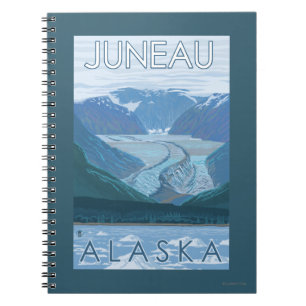 Cuaderno Escena glaciar - Juneau, Alaska