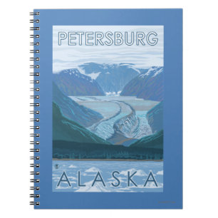 Cuaderno Escena glaciar - Petersburgo, Alaska