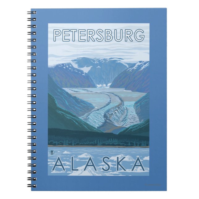 Cuaderno Escena glaciar - Petersburgo, Alaska (Frente)