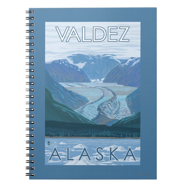 Cuaderno Escena glaciar - Valdez, Alaska (Frente)