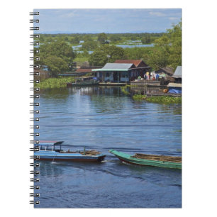 Cuaderno Escena rural, lago Tonle Sap, Siem Reap, Angkor,