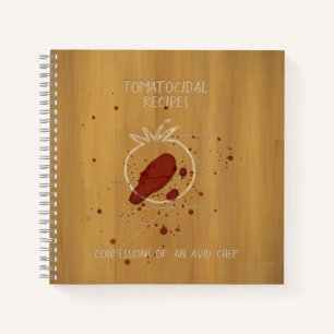 Cuaderno Escenario de Crímenes de Calcado de Tomatocidio Es