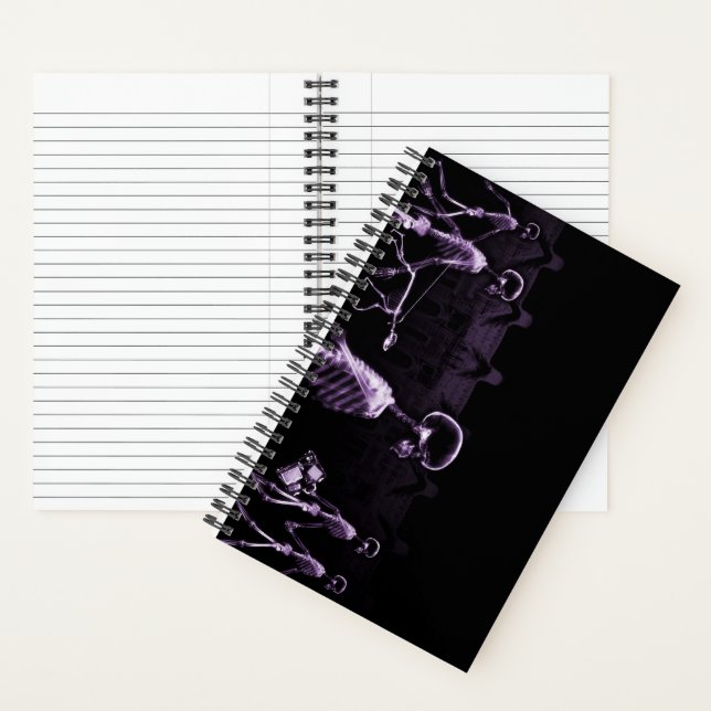 Cuaderno Escenario de la ciudad de Skeleton con rayos X mor (Interior)
