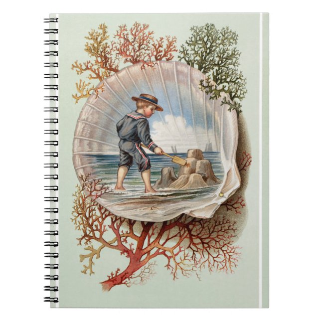 Cuaderno Escenario de la playa de Little Boy de Sandcastle  (Frente)